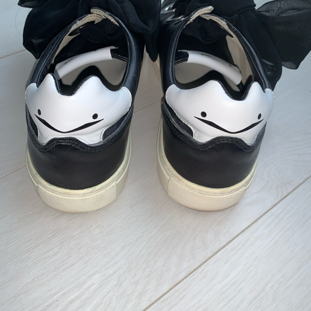 Voile Blanche Vintage Leather Platform Sneakers B&W Size 40 (US 9.5) - Picture 12 of 14